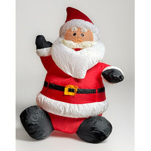 Gemmy AirBlown Inflatable 4ft Santa Opened To Show Its Working Plug In NEW